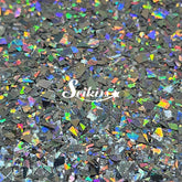 Silver Laser Holographic Flakes Glitter - Silver Glitter
